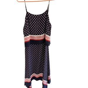 Joie Dress L Spaghetti Straps Handkerchief Midi Resort Party Wedding